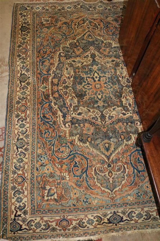 Small blue ground Bokhara rug(-)